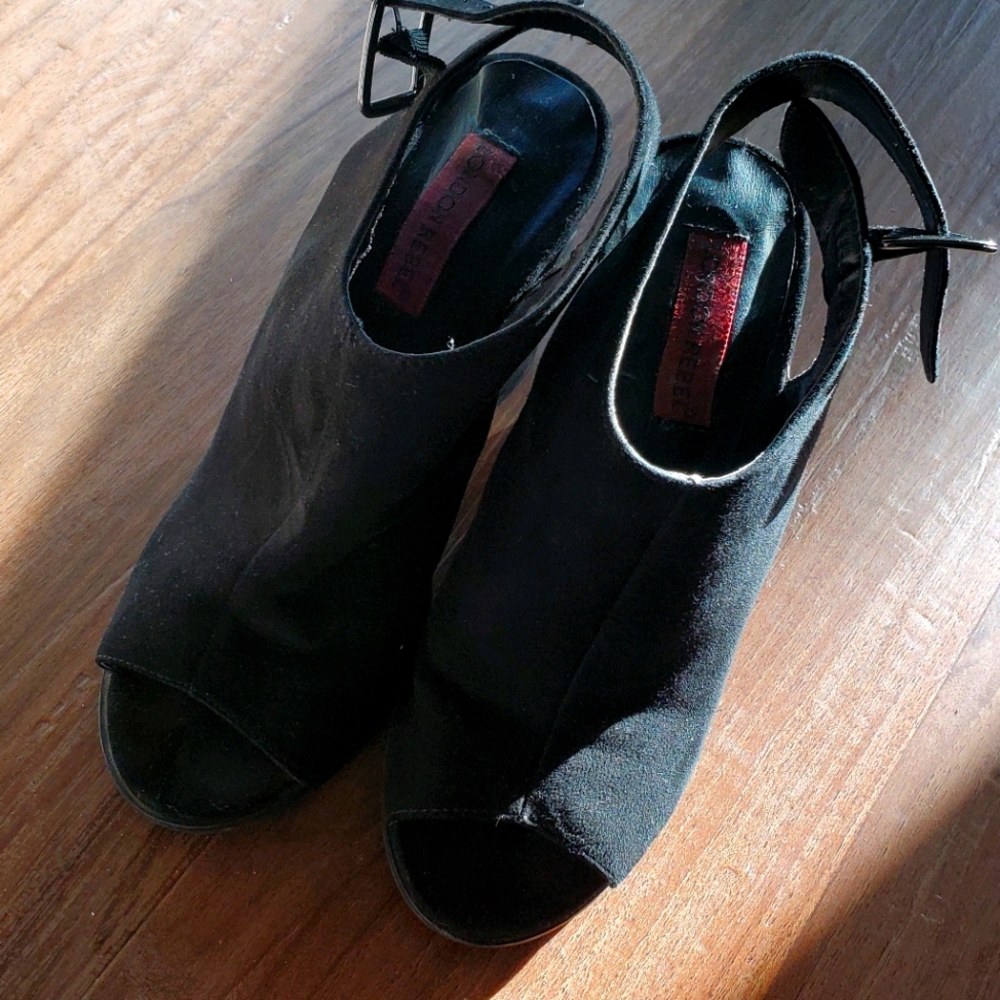 Black Block Heels